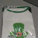 TMSD Women Saint Patrick's Day Sweatshirt Long Sleeve Irish Shamrock Crew Neck Shirt Green Plaid, XL