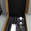 Rfiver Swivel Floor TV Stand with Mount for 32-60 inch TVs up to 88 lbs, Height Adjustable Tall TV Stand with Wood Base, Saving Space Design for Bedroom, Living Room and Corner, Max VESA 400x400mm (Black)