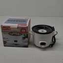 Dash Mini Rice Cooker Steamer with Removable Nonstick Pot, Keep Warm Function & Recipe Guide, 2 cups, for Soups, Stews, Grains & Oatmeal - White