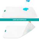 Changing Pad Liner 5 Count Waterproof Baby Diaper Changing Pad Cover 28" X 15" Larger Cotton Flannel Absorbent & Skin-Friendly Portable Changing Pad Liners (Solid Improved Thickness)