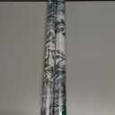 Window Privacy Film with Cutting Grid, Non-Adhesive Stained Glass Window Film Decorative, Static Cling Privacy Window Film (Leaf Rainbow,17.5 X 78.7 inch)