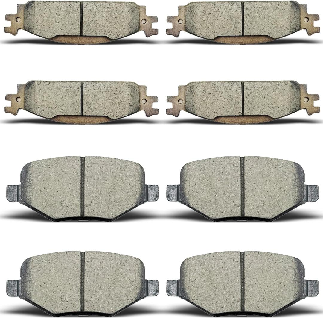 D1508 D1377 Front Rear Disc Ceramic Brake Pad Set For Ford For Explorer 11-19,For Ford For Flex 09-17,For Ford For Taurus 11-18,For Lincoln MKS 11-12,For Lincoln MKT 11-19