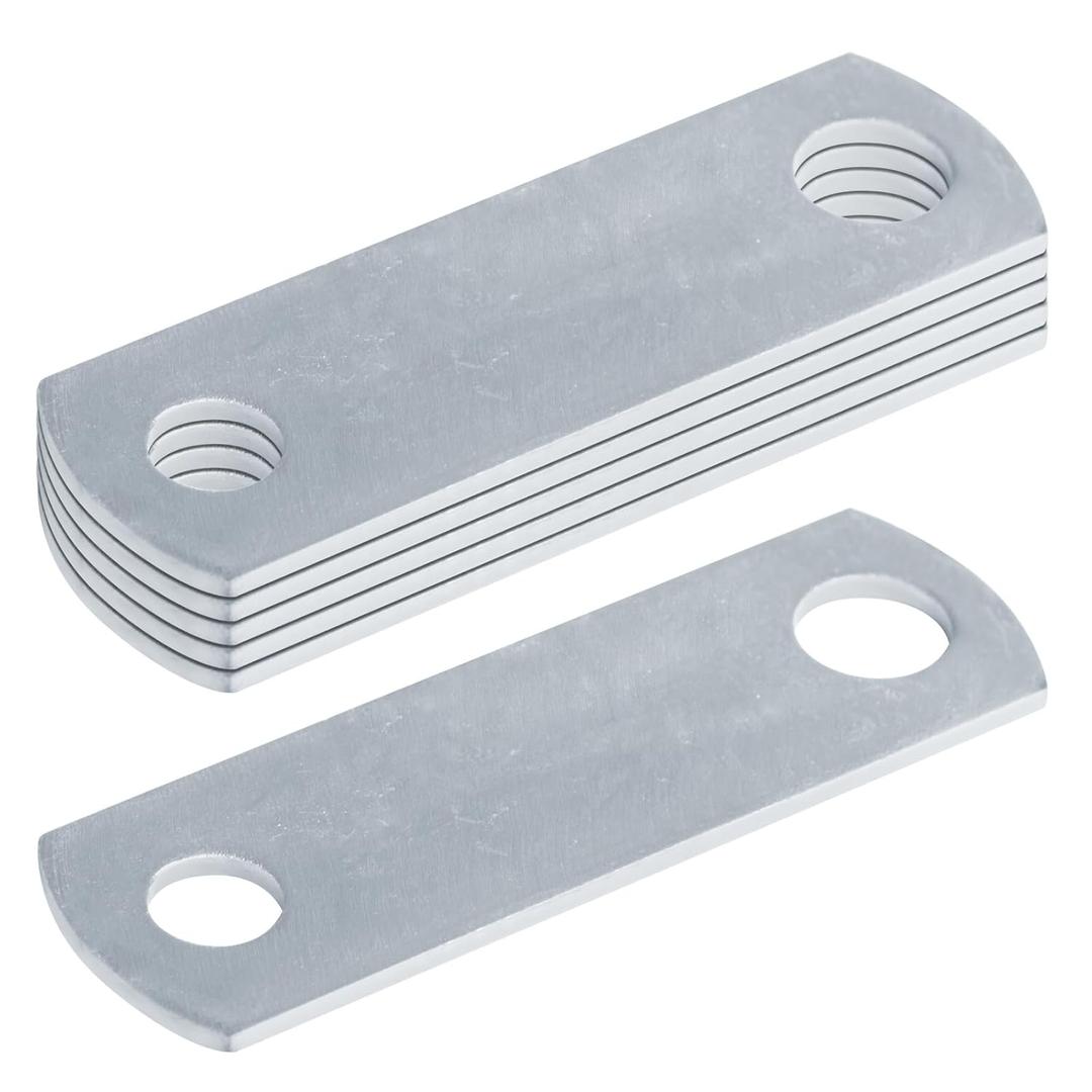 6 Pack Trailer Sandwich Plate for Brake Line Mounting and Trailer Frame Reinforcement, Hot-Dip Galvanized Steel