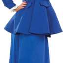 fun shack English Nanny Costume for Women, Adult Mary Poppins Book Character Outfit, Classic Nanny Dress (Small, Blue)