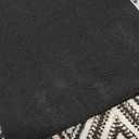 HPUK Decorative Throw Pillow Covers Set of 4 Geometric Design Linen Cushion Cover for Couch Sofa Living Room, 18"x18" inches, Black