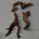 majoywoo Natural Coral Driftwood for Aquarium Decor Fish Tank Decorations, Assorted Driftwood Branch 6-10" 3 Pcs, Reptile Decor