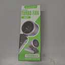 Portable Handheld Turbo Fan, 5 Gear Wind, Battery Operated, Up to 12 Working Hours, 3 IN 1 Hand Fans with Air Turbo Tech Cooling Fan for Outdoor Activities, Travel, Beach (Black)