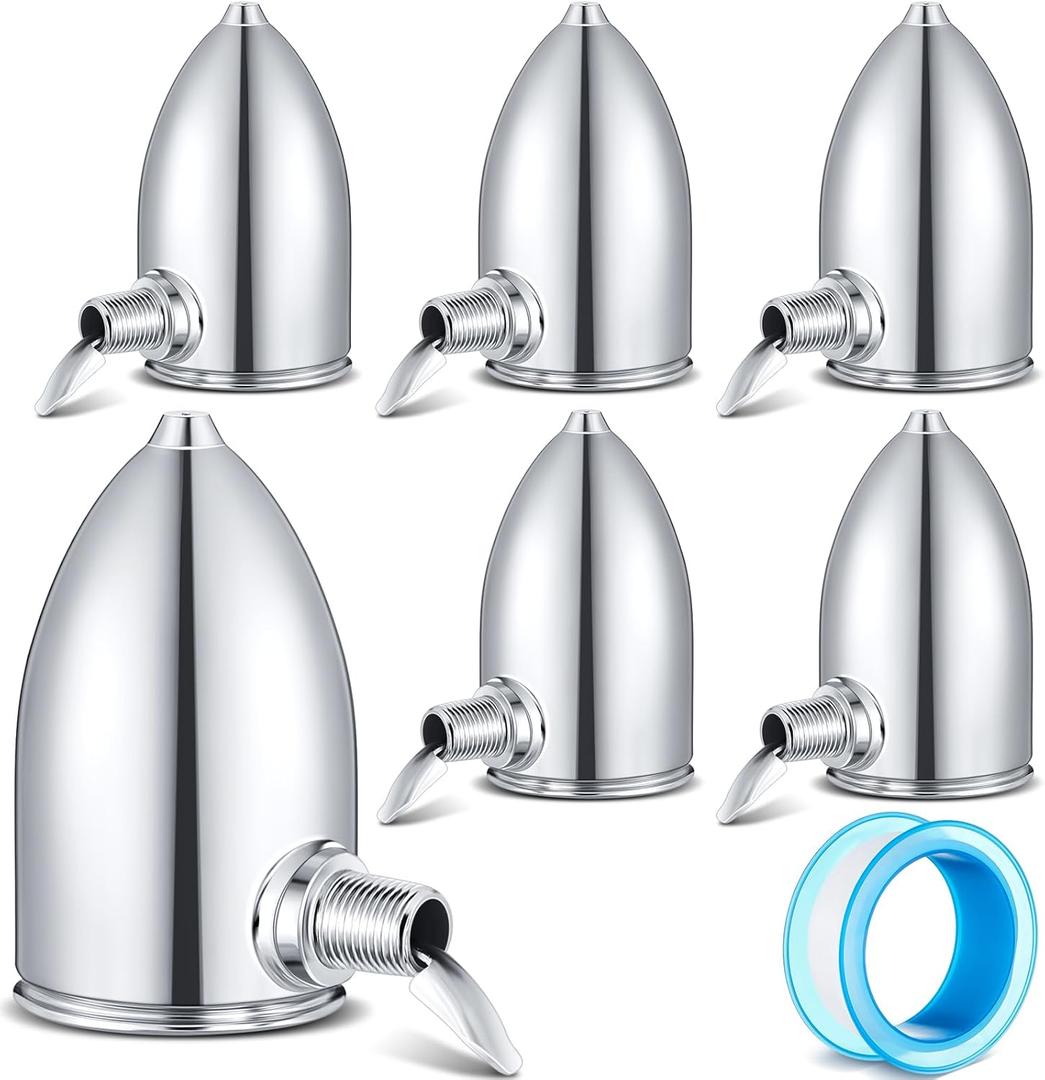 Gisafai 6 Pack Steam Radiator Air Vent Heat Regulator Float Type Valve Angle Mount 1/8 In. NPT Steam Radiator Air Valve