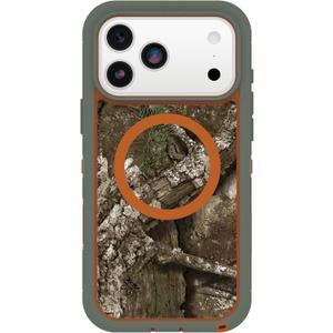 OtterBox iPhone 17 Pro Max Defender Series Pro XT Clear Case - Realtree - Green Camo - Tough, Rugged & Durable iPhone Case, Snaps on MagSafe