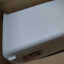 Rubbermaid Small Kitchen Bathroom Trash Can, 9 Gallons, White, Waste Basket for Under Counter/Kitchen/Office/Bedroom/Bathroom