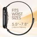Ultra-Slim Milanese Loop Compatible with Apple Watch Band for women 42mm 41mm 40mm 38mm 46mm 45mm 44mm, 14mm Width Metal Mesh Strap with Strong Magnetic Lock, Lightweight Breathable Replacement Band for iWatch Series SE 11 10 9 8 7 6 5 4 3 2 1