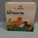 Animire Treat Dispensing Dog Toy, Long-Lasting Interactive Puzzle Toys for Dogs, Stuffable Dog Enrichment Frozen Lick Treat Toy for Boredom, BPA Free Silicone Fetch Catch Chew Toy (Dark Blue,L)