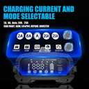 25Amp Car Battery Charger, Maintainer, 12V/24V LiFePO4 Lead Acid (AGM/Gel/SLA) Smart Trickle Charger, Engine Start Booster Mode, Battery Desulfator Repair Charger for Automotive Truck Motorcycle Boat