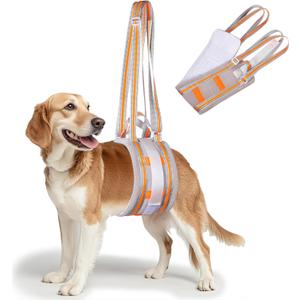Portable Dog Lift Harness,Dog Sling for Medium Dogs Hind Leg Support,Reinforcement Against bunching,Suitable for 25-70 lbs Dogs with Weak Rear Legs, Helps Senior, Injured, Disabled,After ACL Surgery