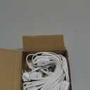 Zhengmy 8 Pieces 6ft Christmas Village Light Cords Fit C7 LED Bulb E12 Socket Christmas Replacement Accessory Cord Clip with On/Off Switch Plug for Village House Display Holiday Decorations (White)