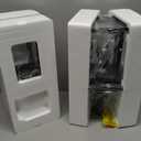 Darkaway Outdoor Lights Fixture Wall Mount, Exterior Wall Light with Water Ripple Glass Waterproof Black Outside Wall Sconce for House Porch Hallway Garage (15", 2 pack)