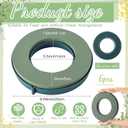Joyfolk 6 Pcs 10 Inch Floral Foam Rings Round Green Flower Wet Foam Ring Flower Arrangement Kit for Florist Wedding Decoration for Birthdays, Home, Parties