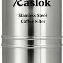 Raslok South Indian Stainless Steel Coffee Maker | Convenient 67 Cup Coffee Maker | Decoction Maker Brewer Dripper,Coffee Filter 400ml