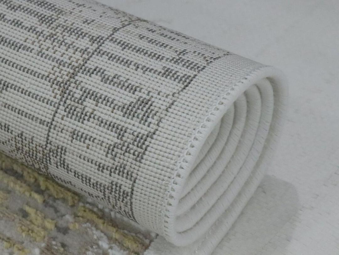 The Decorate House Vintag Turkis Rugs Cream Rug Machine Washable Area Rug for Living Room Bedroom Room Stylish Carpets (Size-5x8)