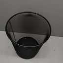 Mind Reader Mesh Trash Can, 16.65L (4.4 gal), Waste Paper Basket, Round, Office, Metal Mesh, Black