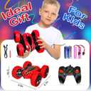 MoKasi Remote Control Stunt Car Toys - Birthday Gifts Ages 6 7 8 9 10 11 12 Year Old Boys Kids Toddler Girls Best Presents Christmas Ideas Rechargeable Rc Racing Vehicle Outdoor (Red)