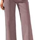 GRAPENT Wide Leg Jeans for Women High Waisted Straight Leg Stretchy Cropped Denim Pants with Pockets Jean Trousers, 2XL