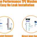Kitchen Sink Drain Kit,1-1/2,for Most Kitchen Sink Drain Repair Kit and Bathroom Sink Drain Kit, Kitchen Sink P Trap Drain Kit 1 1/2 for Sink Plumbing Kit, Completed Sink Pipe Replacement Kit