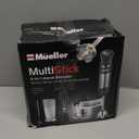 Mueller Multistick 5-in-1 Immersion Blender Handheld,12 Speed Hand Mixer-Turbo Boost,Heaviest Duty Copper Motor,Titanium reinforced Blades Hand Blender,Milk Frother Wand,Whisk,Beaker,Chopper,Grey