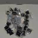 Ravinte 25 Pack 1-3/16 Inch Matte Black Kitchen Square Cabinet Knobs Solid Drawer Pulls Black Single Hole Kitchen Cabinet Hardware Knobs for Cabinets and Drawers