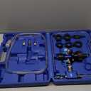 Orion Motor Tech Coolant Vacuum Refill Kit, Cooling System Vacuum Fill Tool with Leak Detector 5 Round Adapters 1 Conical Adapter, Radiator Coolant Fill Kit with Dual-Movement Gauge for Vacuum Leak