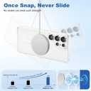 Strong Magnetic for Samsung Galaxy S25 Ultra Case, 2 Case&2 Screen Protector for S25 Ultra Phone,Mil-Grade Drop Protection,2PCS Clear
