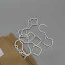 Heavy Duty S Hooks for Hanging with Lock, 4.72 Inch Metal Screw Hooks for Plants, Kitchen Utensils, Bags, Towels, and Outdoor Storage, Plant Hangers and Hanging Hooks (White, 30 pcs)