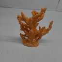 Beach Coastal Decor Coral Reef Home Decor Coral Statue Sculpture Home,Desk,Bathroom,Desktop Shelf Statue,Marine Themed Gifts (Golden Orange Coral)