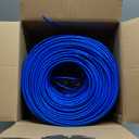 MONK CABLES | CAT6 Plenum Cable 1000ft | UTP, 23AWG, 550MHz | DSX-8000 Certified | Most Certified Cable of The Whole Market (Blue)