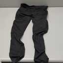 Girls' Black Athletic Leggings with Pockets, White Ankle Length Yoga Pants for Kids (X-Large)