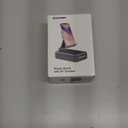 Cell Phone Stand with Wireless Bluetooth Speaker and Anti-Slip Base HD Surround Sound Perfect for Home and Outdoors with Bluetooth Speaker for Desk Compatible with iPhone/ipad/Samsung Galaxy (Black)