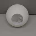KoKo&Yukina 6 Inch Milk White Glass Globes Shade Frosted Replacement Glass Shades - 2.67" Fitter Opening - Lighting Fixture Replacement