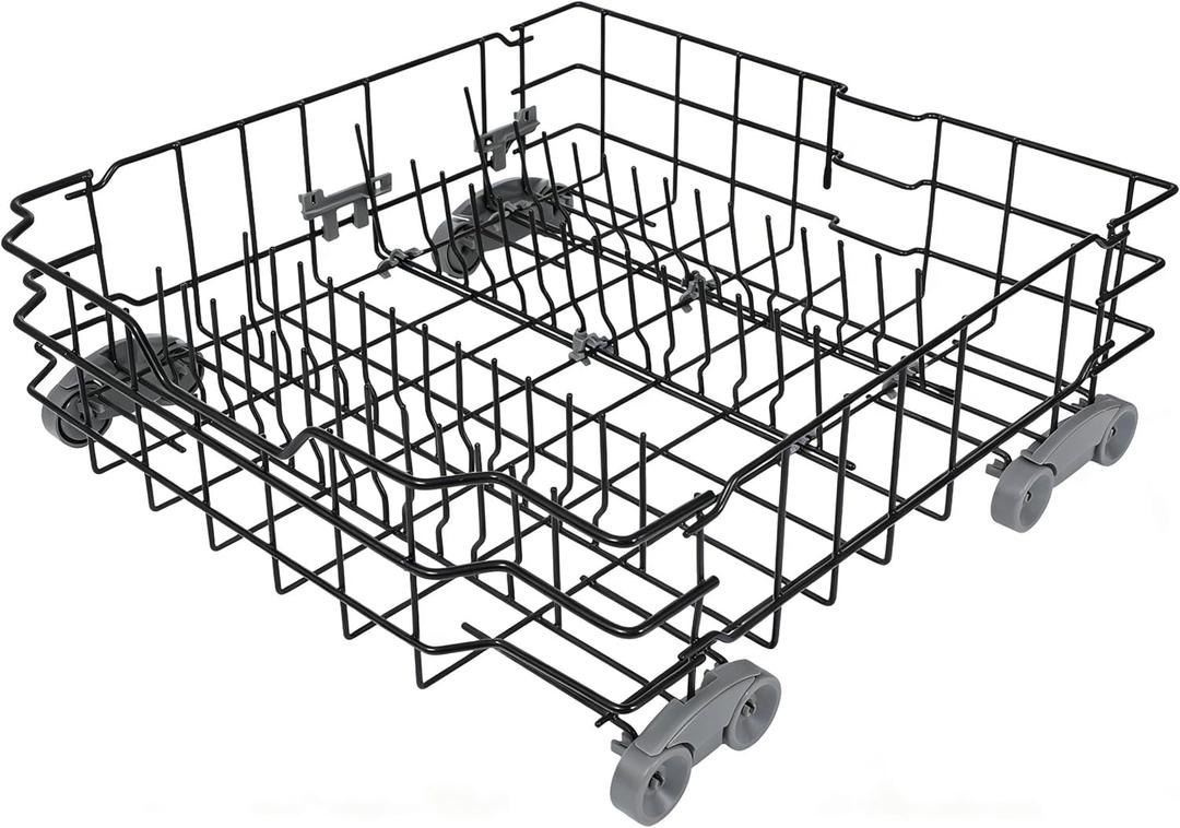 WD28X25960 Lower Dishwasher Rack Replacement Compatible with GE Dishwasher PDW7880G00SS GDWT368V55SS Dishwasher rack Assembly Part Numbers WD12X10380 WD28X10071 WD28X10073 WD28X10075 WD28X10078