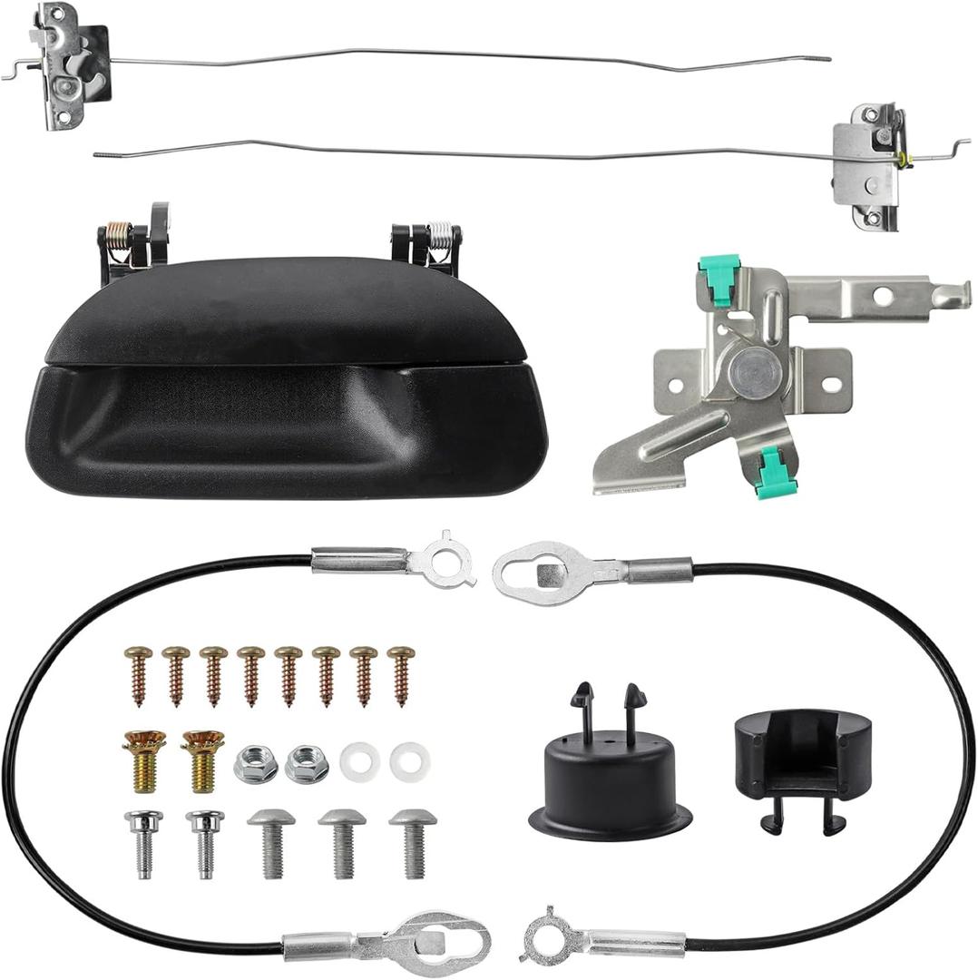 Complete Rear Tailgate Hardware Repair Kit Set Compatible with Ford Vehicle F150 1997-2003, F250 F350 Super Duty ETC 1999-2007 Replace# 72958 FO1900113 FO1900121