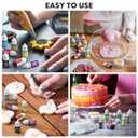 Luster Dust 2 Color & Food Dye Coloring 10 Color Set, Edible Food Coloring Liquid and Shimmer Cake Dust Metallic Food Coloring Powder Glitter for Cake Decorating Baking Fondant Gumpaste Drinks Cookie