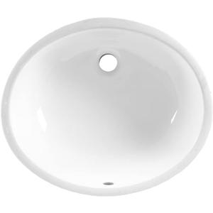 American Standard 0497.221.020 Ovalyn 19-Inch Basin Undercounter Sink with Front Overflow, White, 1.25 Inch