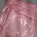 TURSTIN 4 Packs Pink Satin Tablecloth 102 x 58 Inch Overlay Satin Table Cover Rectangle Bright Silk Tablecloth Smooth Fabric Table Decoration for Wedding Banquet Party Events