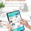 Uogic USI 2.0 Stylus Pen with Tail Eraser, Rechargeable for Fire Max 11 & Fire HD 10 (2023 Release) (Silver)