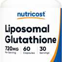 Nutricost Liposomal Glutathione Supplement 60 Capsules, 720 mg Per Serving - Vegan, GMO-Free, 30 Servings, Exp: 03/2029