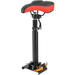Electric Scooter Saddle for M365 Scooter Black Red - Need for Drilling or Additional Tools So Can for M365 ScooterSaddle for M365 Scooter Scooter Saddle Electric Scooter Saddle