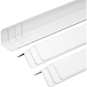 3/4" x3/4" x48" Wall Corner Protector Guards,(10-Pack) High-Density Wall Edge Shield,Heavy-Duty Trim Molding for Interior Corners,Furniture & Cabinet Edge Guard to Avoid Scratching
