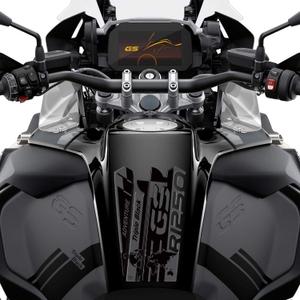 labelbike - 3D Resin Tank Pad Sticker for Decoration and Protection of Motorcycle Tank Compatible with BMW R 1250 GS ADV Triple Black