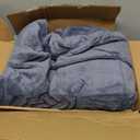 UGG Whitecap Twin Blanket, Soft Cozy Fleece Blanket for Bed, Luxury Fluffy Oversized Throw for Couch, Washable Twin XL Bedding, Dorm Essentials, 66" x 90", Denim Blue