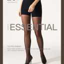 Yilanmy Control Top Pantyhose for Women 20D Sheer Shaping Tights Tummy Control Support Stockings (Black, M)
