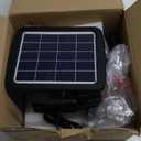 LEPOWER 1600LM LED Solar Security Lights Motion Outdoor, 5500K White Light, IP65 Waterproof Outdoor Flood Solar Light for Yard, GarageBlack